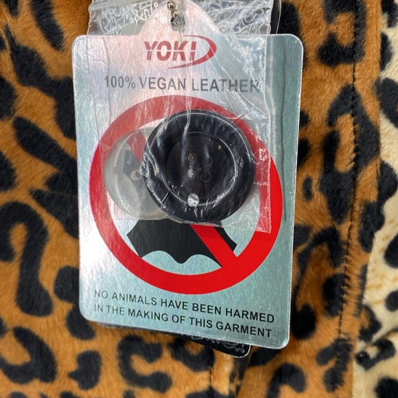 Yoki Collection Animal Leopard Print Double Breast Coat Size Medium NWT‎ - Picture 6 of 13